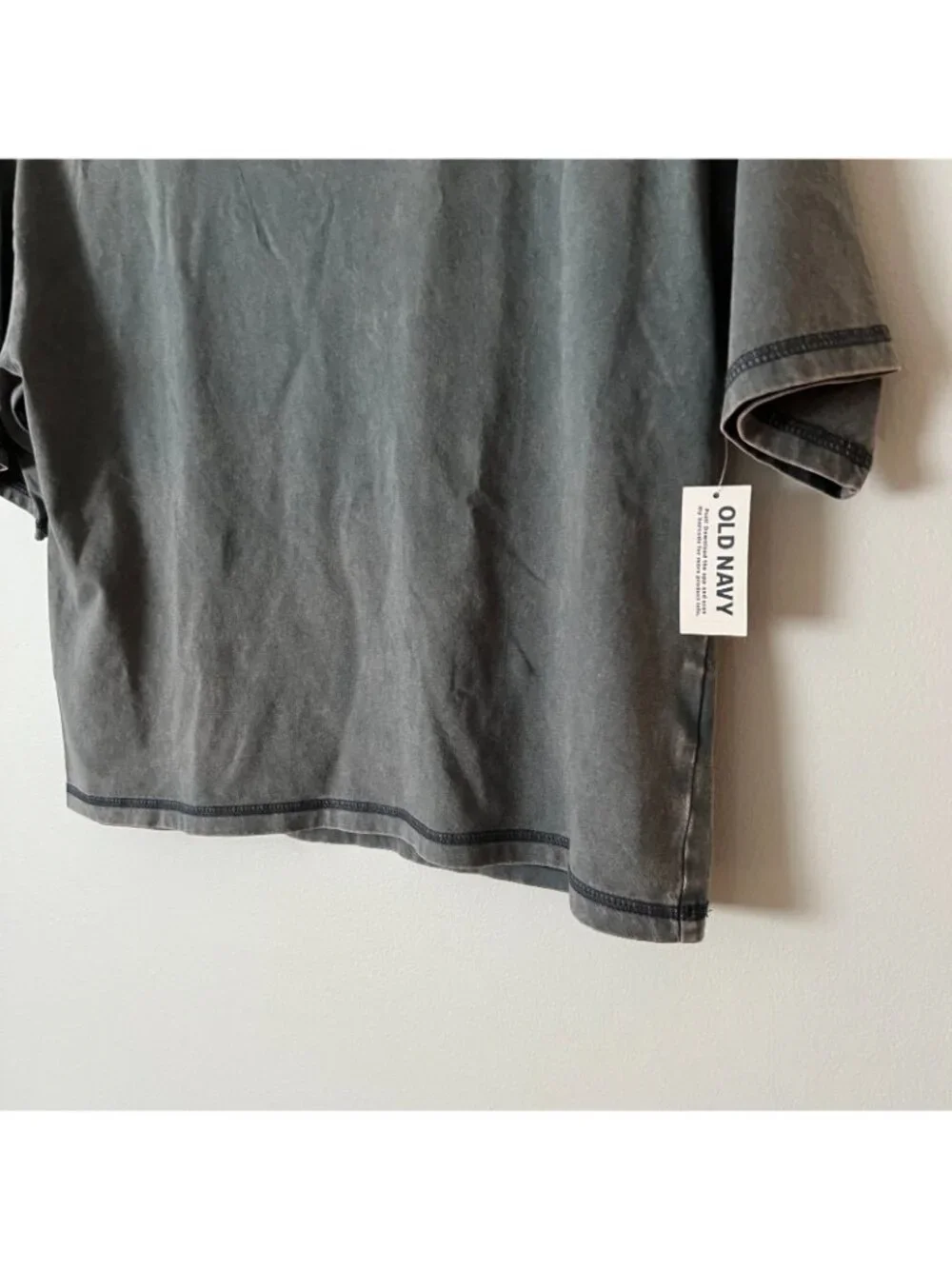 NWT Old Navy Boy's Oversized Boxy Blue Gray T-Shirt Size Medium 8